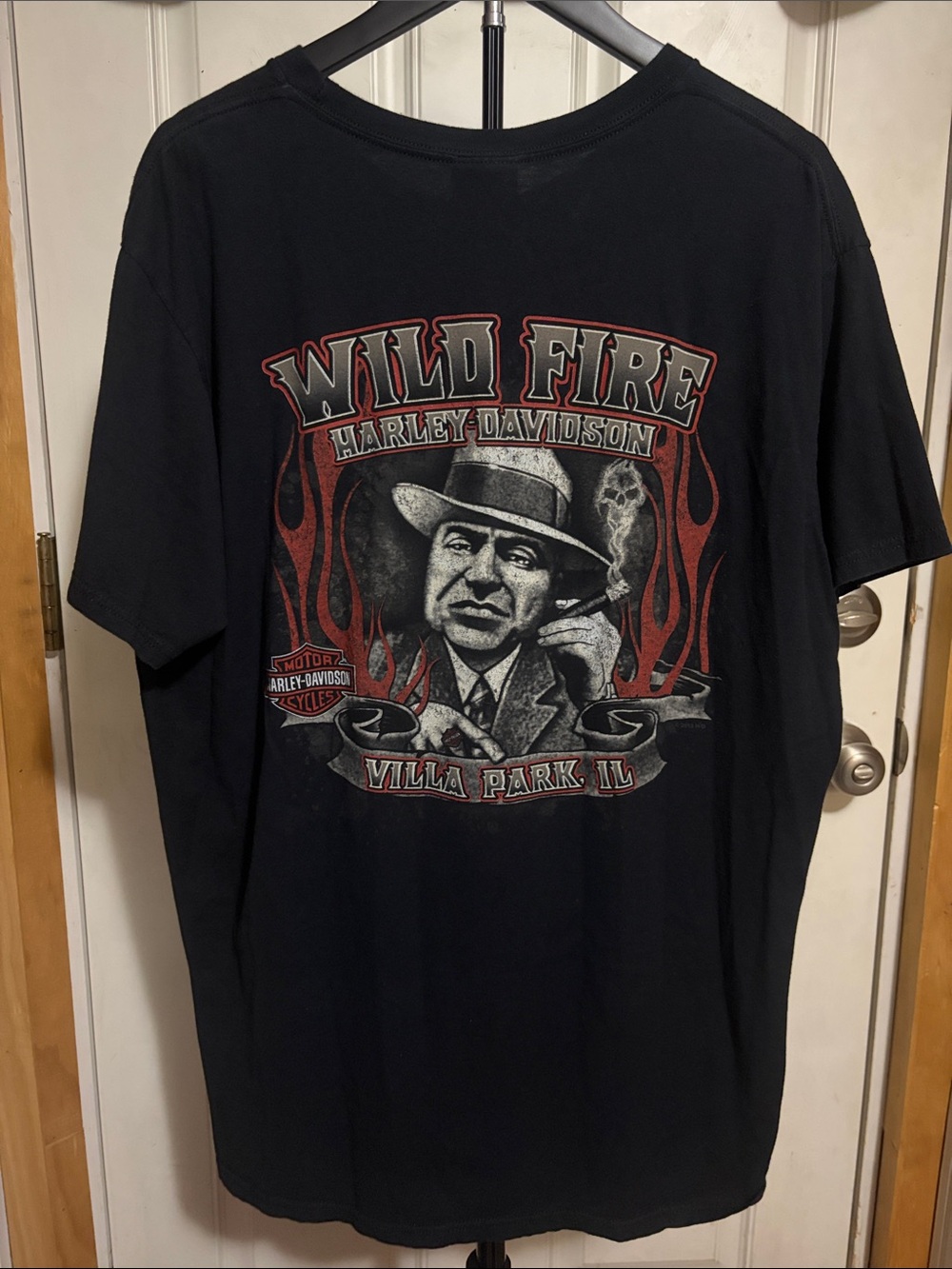 Harley Davidson Al Capone Wild Fire Illinois Double Graphic Tee